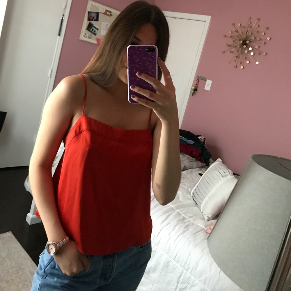 Red blouse